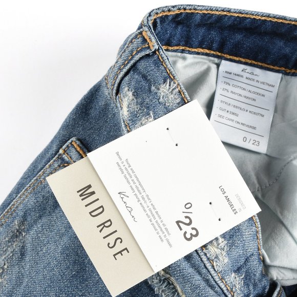 KanCan Gizelle Mid Rise Boyfriend Shorts - Picture 6 of 8